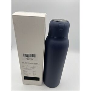 UV Sterilizing Insulated Cup‎ Stainless Steel Water Bottle 0.6L 20 Oz Blue AD